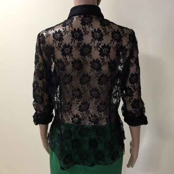 Lace floral pattern blouse LAST CHANCE - Picture 4 of 5